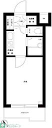 ルーブル恵比寿サウスガーデン 1Kの間取図画像
