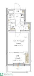サウンドプルーフステージ駒沢大学 1LDKの間取図画像