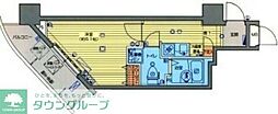 ガラ・ステージ目黒不動前 1Kの間取図画像
