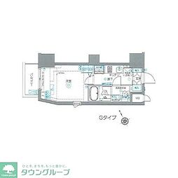 ZOOM恵比寿 1Kの間取図画像