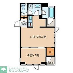 アドレー渋谷本町アネックス 1LDKの間取図画像