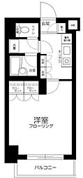 菱和パレス上馬 1Kの間取図画像