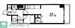 HF駒沢公園レジデンスTOWER ワンルームの間取図画像