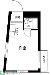メゾン・ド・コライユ ワンルームの間取図画像