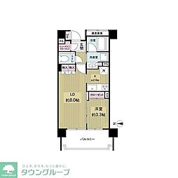 ブランシエラおとめ山公園 1LDKの間取図画像