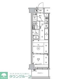 crealpremier明大前 1DKの間取図画像