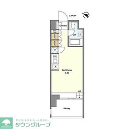 イプセ学芸大学 ワンルームの間取図画像