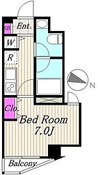 レジオス用賀NC 1Kの間取図画像
