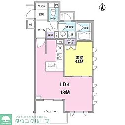 サンシャイン松本No-15 1LDKの間取図画像