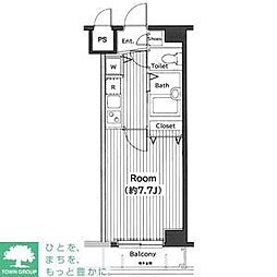 グランド・ガーラ渋谷松濤 1Kの間取図画像