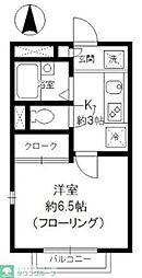 ＧＲＡＣＥ若宮 2階1Kの間取り