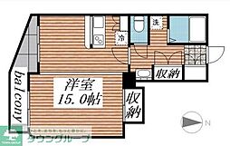 モンテ・オーロ 1階1LDKの間取り