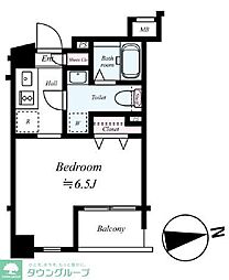 アーバイルＧＲＡＮＤＥ中野 3階1Kの間取り