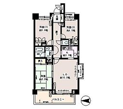 パーク・ハイム中野坂上 7階3LDKの間取り