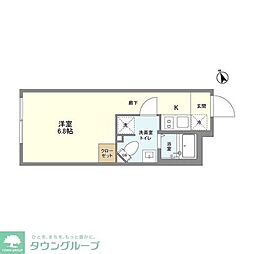 ＳＰＨＥＲＥ　ＹＯＹＯＧＩＵＥＨＡＲＡ　ＨＩＬＬＴＯＰ 102 地下1階1Kの間取り