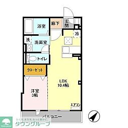 LIFEMENT YP 1階1LDKの間取り