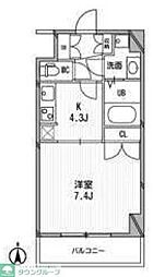 スペーシア高円寺1 1Kの間取図画像