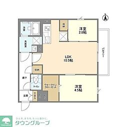 間取図画像 2LDK