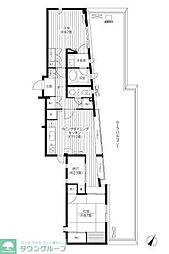 コスモリード駒沢大学 2LDKの間取図画像
