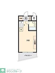 ONEROOFFLAT西早稲田 ワンルームの間取図画像