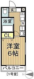 メゾンクレア 1Kの間取図画像