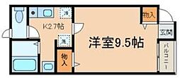 FLAT-H 1Kの間取図画像