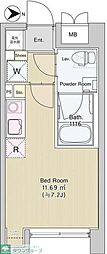 パティオスクエア中野 1Kの間取図画像