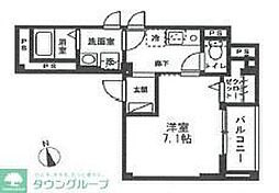 PineCourt 1Kの間取図画像