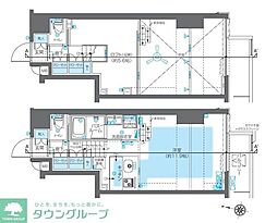ZOOM神宮前 ワンルームの間取図画像