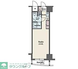 MFPR代々木タワー 1Kの間取図画像