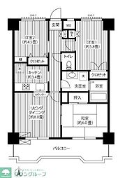 関寅ビル第二 3LDKの間取図画像
