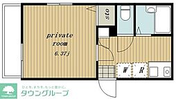 仮称)中野区中央1丁目新築PJ 1Kの間取図画像