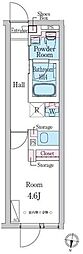DUOMAISON笹塚 1Kの間取図画像