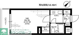 ライオンズマンション渋谷本町 1Kの間取図画像