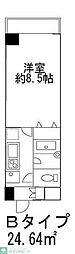 ヒューリックレジデンス参宮橋 1Kの間取図画像