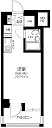 ルネ御苑プラザ 1Kの間取図画像