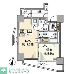 シティハウス四谷三丁目 1LDKの間取図画像