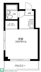 マンション神楽坂 ワンルームの間取図画像