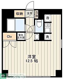 RN外苑 ワンルームの間取図画像