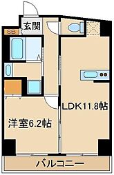 都営三田線 志村坂上駅 徒歩1分の賃貸マンション 5階1LDKの間取り