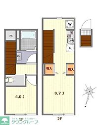 都営三田線 西巣鴨駅 徒歩8分の賃貸アパート 3階1LDKの間取り
