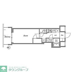 JR京浜東北・根岸線 川口駅 徒歩7分の賃貸マンション 3階1Kの間取り