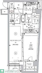 JR埼京線 板橋駅 徒歩5分の賃貸マンション 1階1LDKの間取り