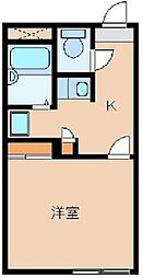 都営三田線 志村三丁目駅 徒歩17分の賃貸アパート 1階1Kの間取り