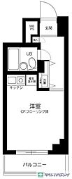 マートルコート駒込 ワンルームの間取図画像