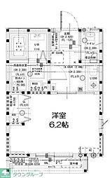 川口市芝4丁目アパート 1Kの間取図画像