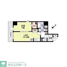 アーバン尾久 1LDKの間取図画像