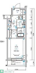 REGOLITH板橋本町 1Kの間取図画像