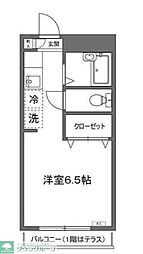 I's王子神谷 1Kの間取図画像