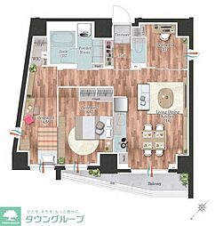 デュオフラッツ板橋大山 3LDKの間取図画像